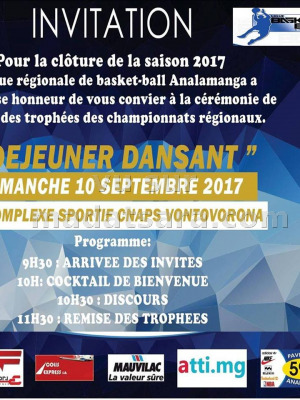 Déjeuner dansant - Complexe Sportif Cnaps Vontovorona