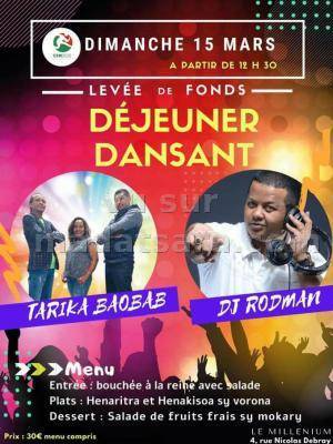 Dejeuner dansant levee de fonds Restaurant Millénium Gentilly