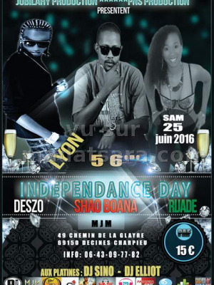 Deszo, Shao Boana & Rijade - Independance day au MJM Decines Charpieu