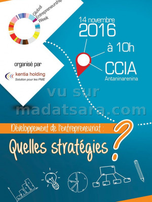 Développement de l'entrepreunariat - Quelles stratégies ? CCIA Antaninarenina