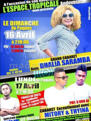 Dhalia saramba‍ grand cabaret - Espace Tropical Andovosira