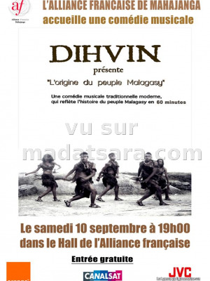 Dihvin présente "L'origine du peuple Malagasy" comédie musicale à l'Alliance Française de Mahajanga