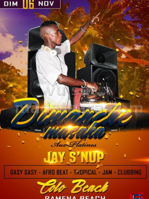Dimanche masaka au Colo Beach Ramena‍ avec Jay S'Nup‍