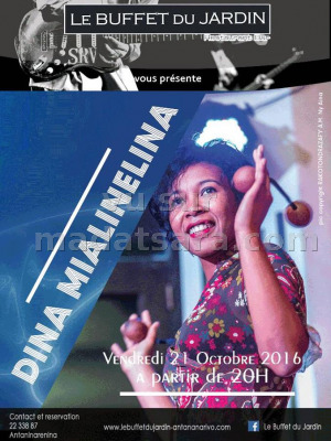 Dina Mialinelina‍ en concert Buffet du Jardin Antaninarenina‍