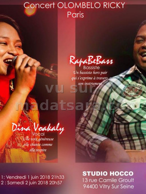 Dina Voakaly‍, Olombelo ricky‍ , RapaBeBass - Salle Studio Hocco Vitry Sur Seine‍