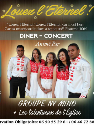 Diner concert animé par Ny Mino‍ - Halle Aux Sucres Lille