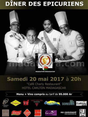 Diner des epicuriens - Café Charly Restaurant Carlton Anosy‍