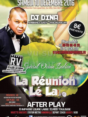 Dj Dina‍ ambiance gasy Madagascar After Play Toulouse