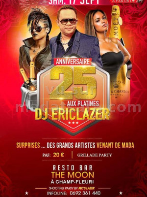 Dj Eric Lazer 25è anniversaire - Resto Bar THE MOO?