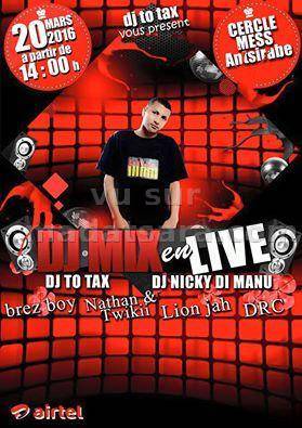 Dj Mix en live au Cercle Mess Antsirabe