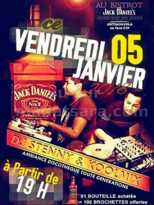 Dj Stenny & Koolmix au Bistrot Antsahavola‍