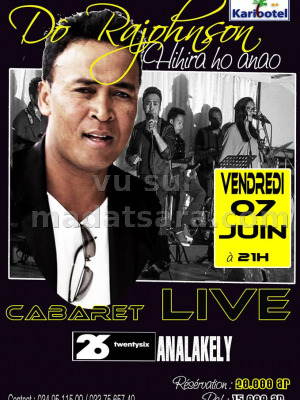Do Rajohnson‍ - cabaret live Karibotel Twenty Six 26‍