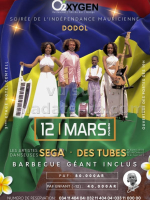 Dodol‍ - Soirée de l'indépendance mauricienne O2xygen Immeuble Aloe Antanimena‍