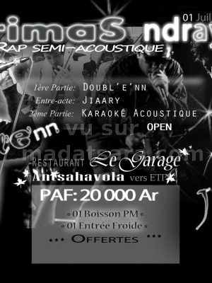 Doubl'E'NN, Jiaary - TorimaS ndrayam'S Rap semi-acoustique - Le Garage Antsahavola