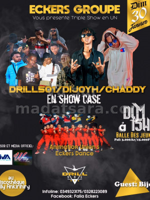 Drill501, Dijoyh, Chaddy en show case willy Resto‍