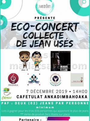Eco-concert collecte de jean uses - Cafetulat Ankadimbahoaka