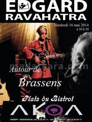 Edgard Ravahatra autour de Brassens en concert au Bistrot