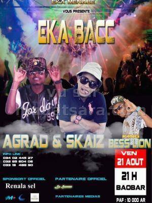 Eka Bacc avec Agrad & Skaiz et King Bess Lion au Baobar