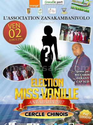 Election Miss Vanille animé par Riccardo‍ , Dakany et Cap Sud - Cercle chinois Amboangibe‍