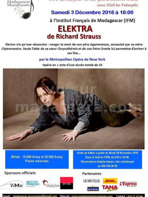 Elektra de Richard Strauss - IFM - Institut Français de Madagascar‍