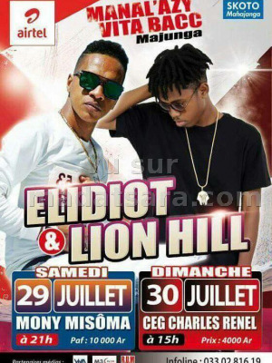 Elidiot‍ & Lion Hill‍ en concert Bar Mony Misoma Mahajanga‍ - CEG Charles Renel