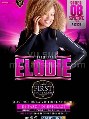 Elodie en cabaret First Night Club Saint-Denis