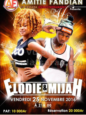 Elodie‍ & Mijah‍ en concert au Amitié Fandian (ex-Samara)‍
