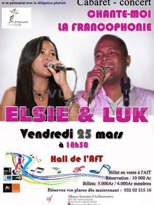 Elsie & Luk cabaret-concert chante moi la francophonie - Alliance Française d'Andavamamba