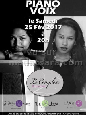 Elsie‍ - Piano voix Le Complexe restaurant Villa Pradon Antanimena