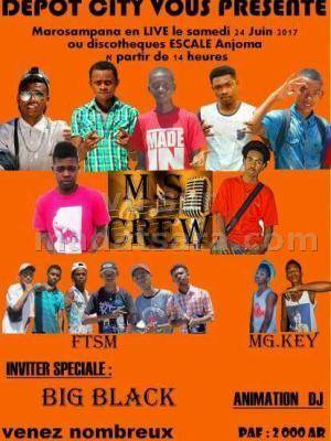 My Crew‍ , FTSM, Big Black, Mg Key en live au Escale Club Anjoma