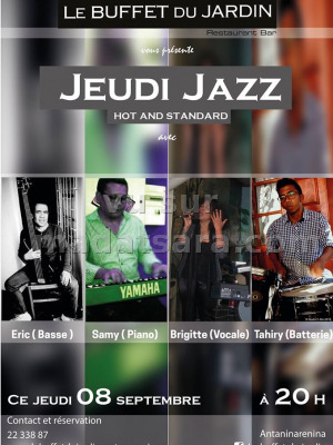 Eric, Samy, Brigitte & Tahiry - Jeudi Jazz - Buffet du Jardin