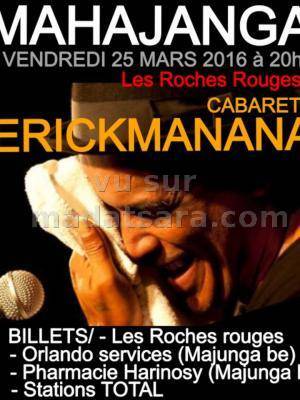 Erick Manana en concert au Roches Rouges Mahajanga