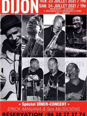 Erick manana et ses musiciens Restaurant Le Rougail - Chenove