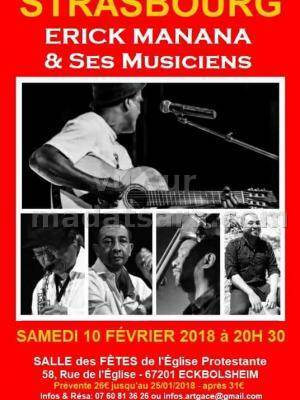 Erick manana et ses musiciens Salle Des Fetes De L'Eglise Protestante Ebo