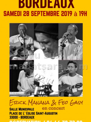 Erick manana‍ & Feo Gasy‍ - Salle Municipale Bordeaux