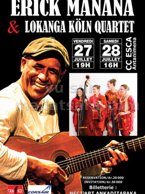 Erick manana‍ & Lokanga Köln Quartet‍ en concert CCESCA Antanimena‍