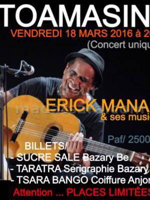 Erick Manana & ses musiciens en concert à Toamasina