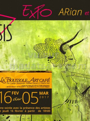 Expo Arian et Mahefa Rasamuel -  La Boussole Art Café Isoraka‍
