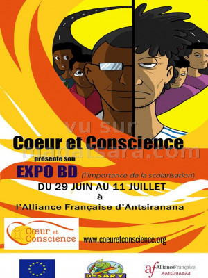 Expo BD L'importance de la scolarisation - Coeur et conscience - Alliance Française d'Antsiranana