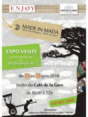 Expo-Vente Made In Mada Jardin du Café de la Gare