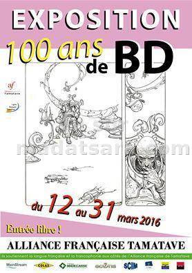 Exposition 100 ans de BD à l'Alliance Française de Tamatave