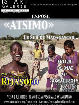 Exposition "Atsimo" Par Rijasolo photographe au Is'Art Galerie