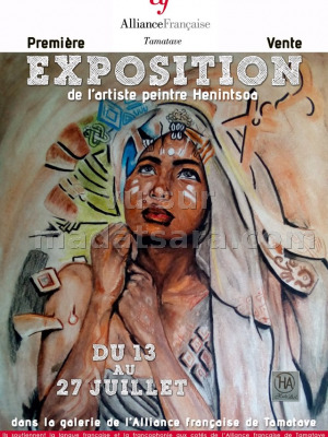 Exposition de l'artiste peintre Henintsoa - AF - Alliance Française Toamasina‍