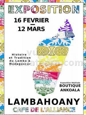 Exposition Lambahoany au Café de l'Alliance