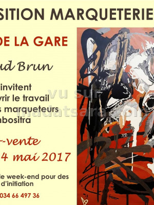 Exposition marqueterie d'art - Café de la Gare Soarano‍