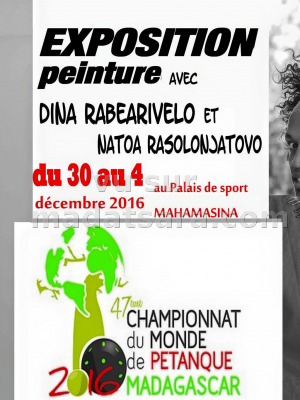 Exposition peinture avec Natoa‍ & Dina‍ au Palais des Sports Mahamasina‍