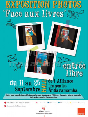 Exposition photos "Face aux livres" - AFT - Alliance Française d'Antananarivo‍