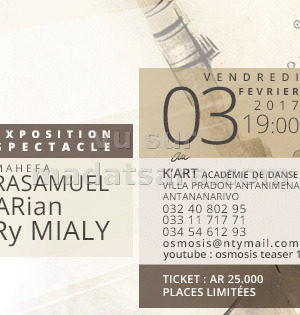 Exposition spectacle Mahefa Rasamuel - Le Terrace Villa Pradon Antanimena‍