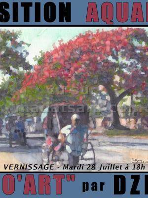 Exposition aquarelle "Rano'Art" par Dzery au Café de l'Alliance