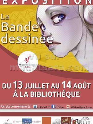 Exposition la bande dessinée à la bibliothèque de l'Alliance Française